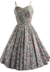 Vintage 1950s Asian Print Cherry Blossom Dress - New!