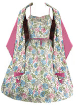 Late 1950s British Designer Dress and Wrap Ensemble- New!