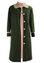 Quality 1960s Avocado Green & Pink Ensemble- New!