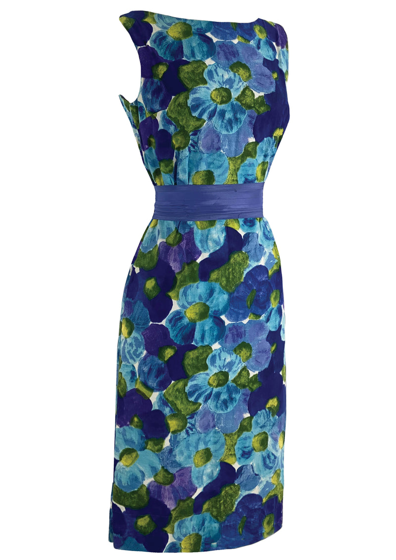 Early 1960s Don Loper Designer Cotton Wiggle Dress- New! – Coutura Vintage