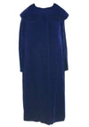 Vintage 1950s Blue Velvet Coat - New!