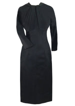 Vintage 1950s Lilli Ann Black Sheath Dress- New!