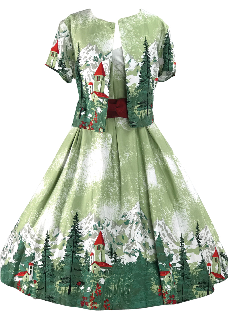 Recreation of 1950s Green Alpine Border Ensemble - New! (on Hold)