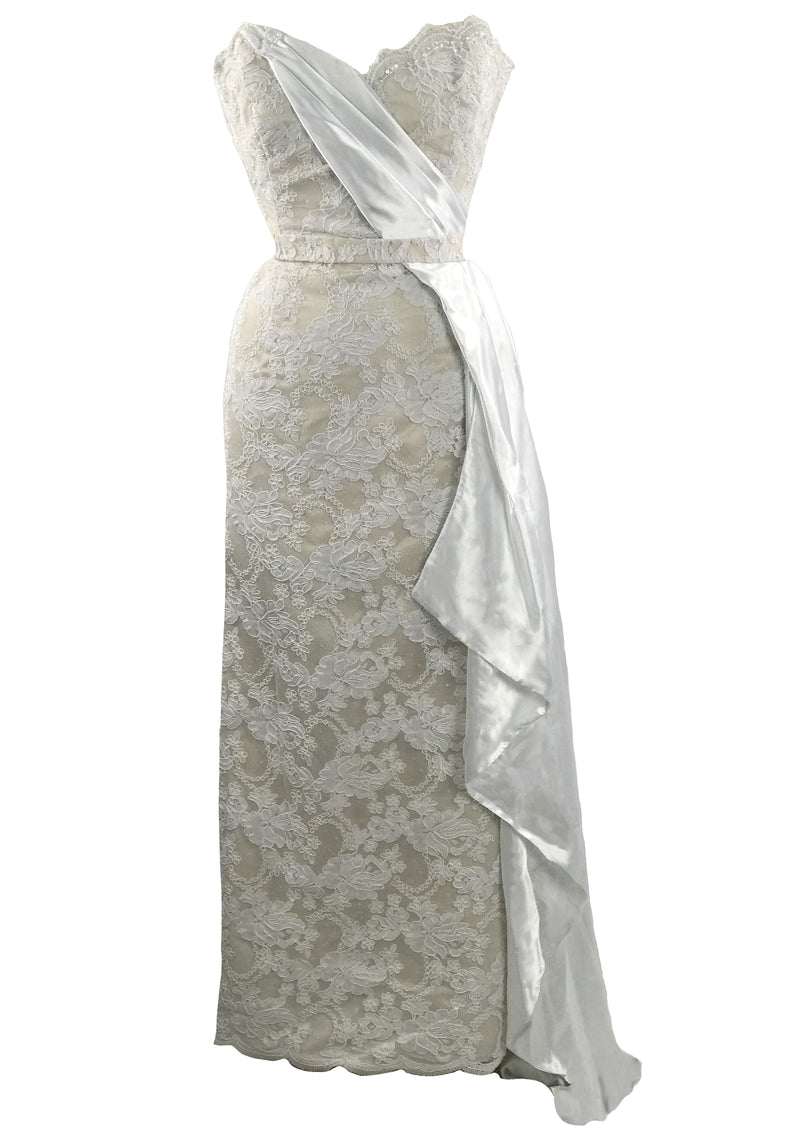 Recreation of Marilyn's Ivory Lace Gown- New!