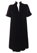 Late 1950s Eggplant Velvet Duster Coat - NEW!