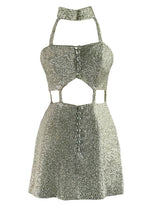 Iconic 1960s Designer Space Age Lurex Dress- New!