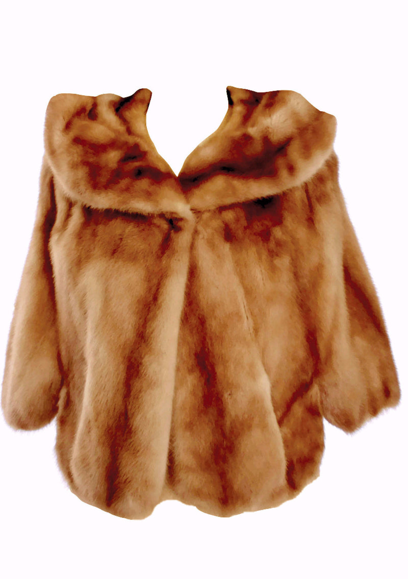 Original Late 1950s - Early 1960s High Quality Mink Capelet