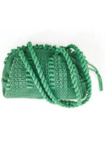 Vintage 1940s Green Cord Woven Purse - New!