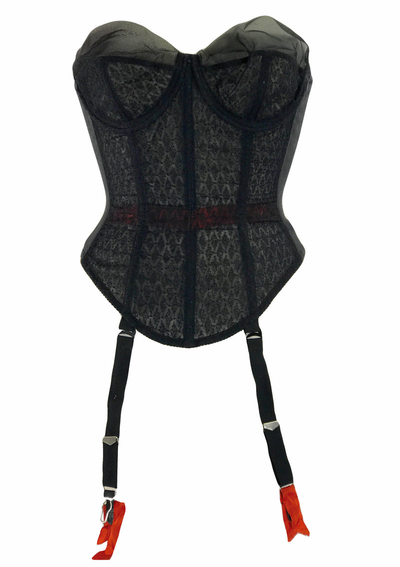 Vintage Rare 1950s Warner's Black Widow Corselet - New! Coutura Vintage Vintage Rare 1950s Warner's Black Widow Corselet - New! Coutura Vintage