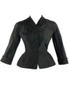 Vintage 1950s Black Silk Designer Jacket- New!