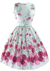 Vintage 1950s Pink Carnations Pique Dress - New! (SOLD)