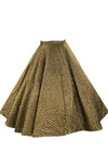 Vintage 1950s Gold Quilted Lurex Cocktail Skirt - New!