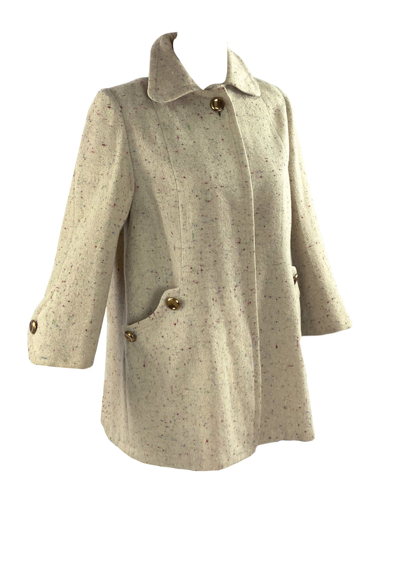Vintage 1940s Oatmeal Swing Jacket - NEW!