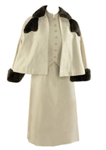 Vintage 1940s Cream Wool Three Piece Suit- NEW!