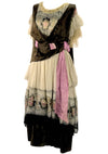 1910 - 1920s RARE French Floral Robe de Style Dress  - New!