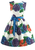 Vintage 1950s Bold Floral Cotton Dress- New!