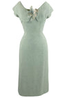 Vintage 1950s Lilli Ann Designer Duck Egg Blue Dress - New!