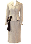 Couture 1950s Oatmeal Textured Wool Lilli Ann Suit - New!