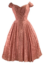 Striking 1950s Silk Satin Ceil Chapman Designer Dress- New!