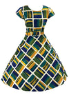 Late 1950s Early 1960s Paint Splatters Cotton Dress  - NEW!