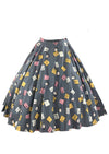 Vintage 1950s Novelty Print Theatre Tickets Skirt - NEW!