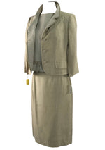 Vintage Early 1960s s Oatmeal Three Piece Suit - New!
