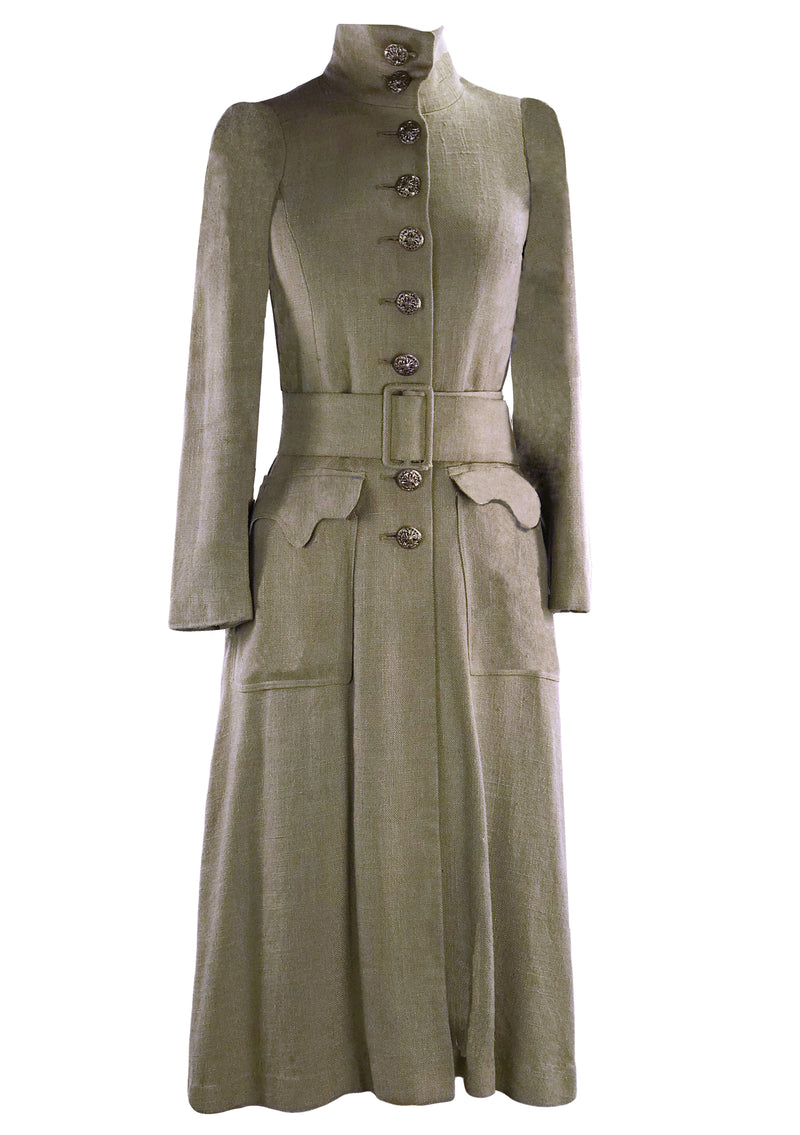 Rare Late 1960s BIBA Taupe Coat - New!