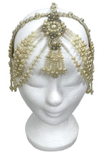 Rare 1920s Ivory Faux Pearl Beaded Headpiece- New!
