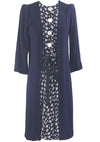 Vintage 1940s Blue Rayon Dress & Coat Ensemble - New!