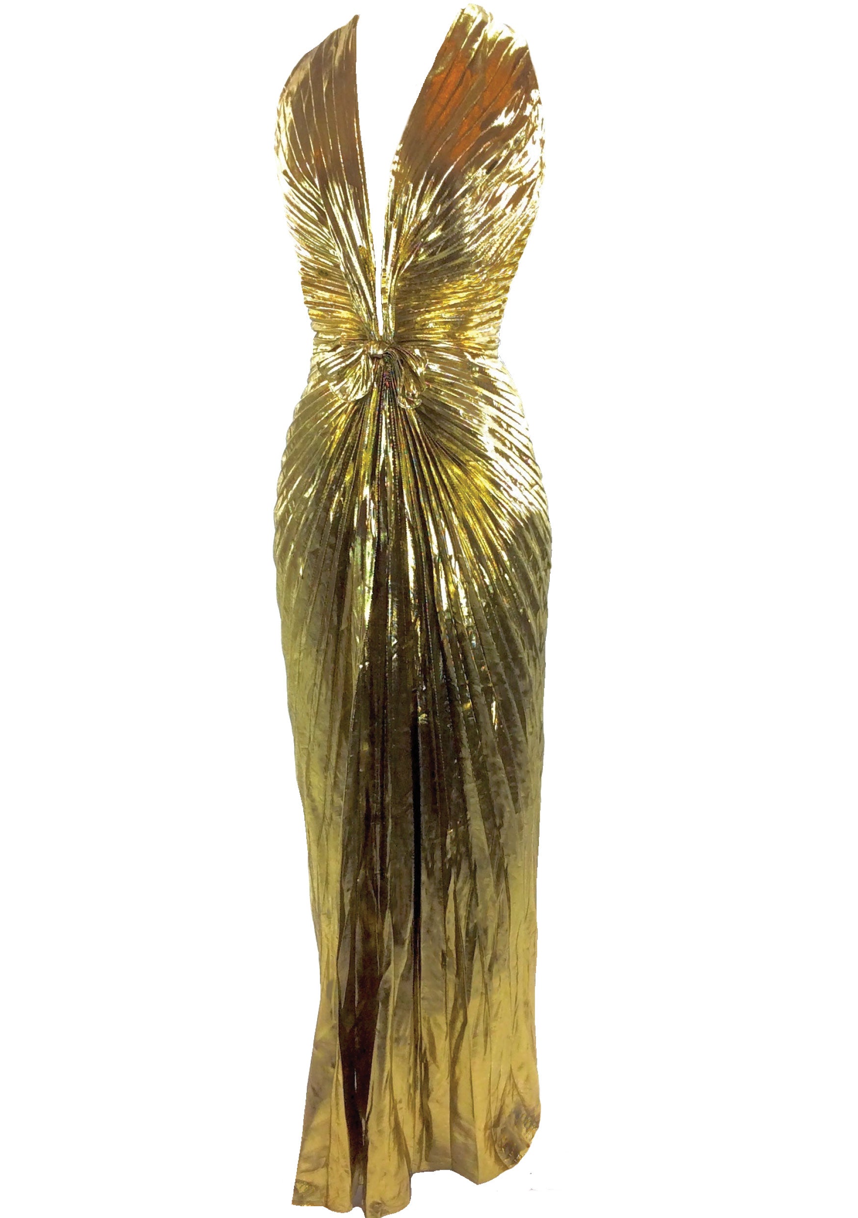 Amazing Travilla Designer Gold Marilyn Gown - New! Coutura Vintage Amazing Travilla Designer Gold Marilyn Gown - New! Coutura Vintage