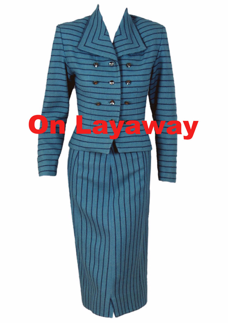 Blue & Navy Striped Outift - Payment no 1 Kat - SOLD!