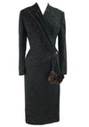 Vintage 1950s Designer Lilli Ann Black Fleck Suit- New!