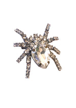 Stunning Czech Clear Crystal Spider Brooch  - New!