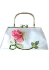 Vintage 1950s Pink Rose Applique Handbag - New! (Layby)