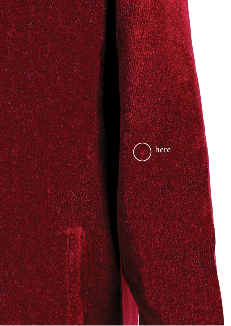 Vintage Late 1950s to Early 1960s Burgundy Coat - NEW!
