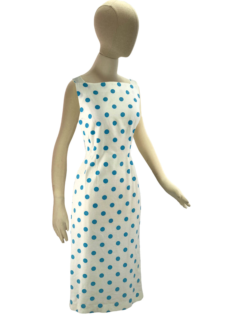 1960s polka dot best sale dress