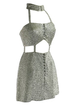 Iconic 1960s Designer Space Age Lurex Dress- New!