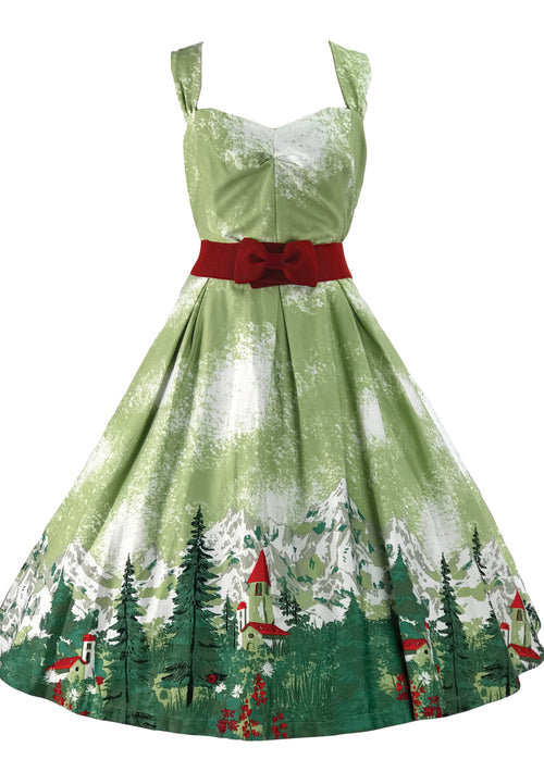 Recreation of 1950s Green Alpine Border Ensemble - New! (on Hold)