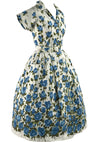 Final Payment for Victoria 50s Blue Roses Border Print Dress