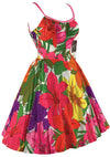 Vintage 1960s De Weese Bright Floral Sundress- New!