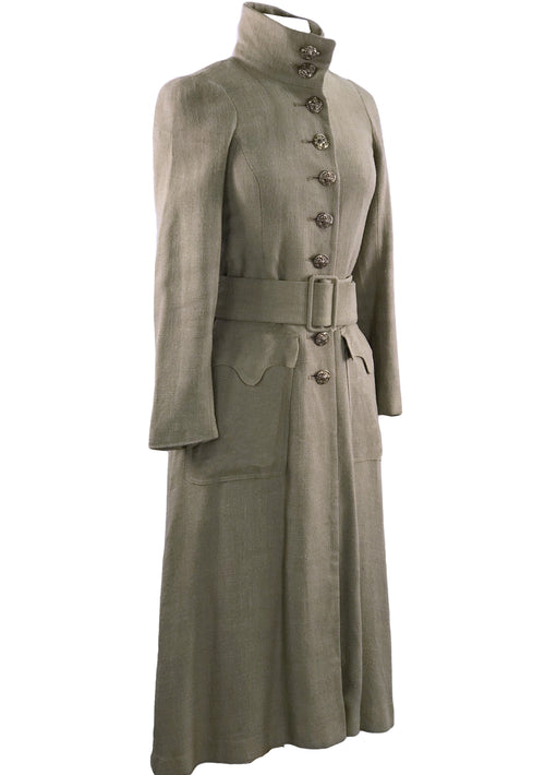 Rare Late 1960s BIBA Taupe Coat - New!