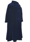Vintage 1950s Blue Velvet Evening Coat- New!