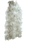 Vintage 1960s Ivory Organza Ruffle Dress- New! (ON HOLD)