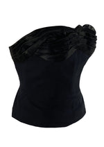 Vintage 1950s Designer Black Bustier Top- NEW!