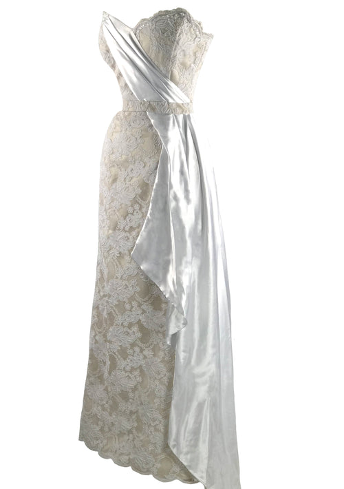 Recreation of Marilyn's Ivory Lace Gown- New!