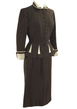 Spectacular 1950s Brown Wool Lilli Ann Suit - New!