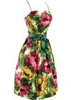 Early 1960s Vibrant Poppies Dress  - New!