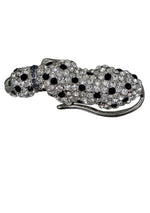 Vintage Sparkling Leopard Rhinestone Brooch - New!