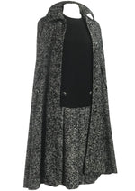 Couture 1960s Jean Patou Wool Dress and Cape - New!