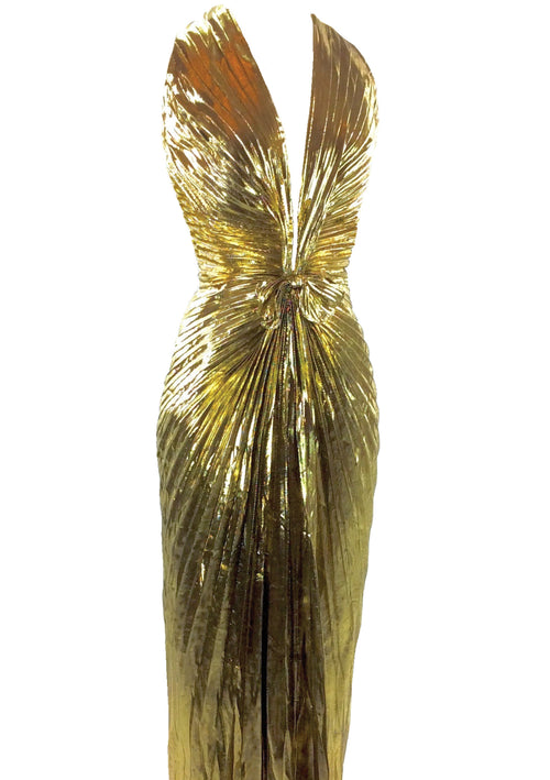 Amazing Travilla Designer Gold Marilyn Gown  - New!